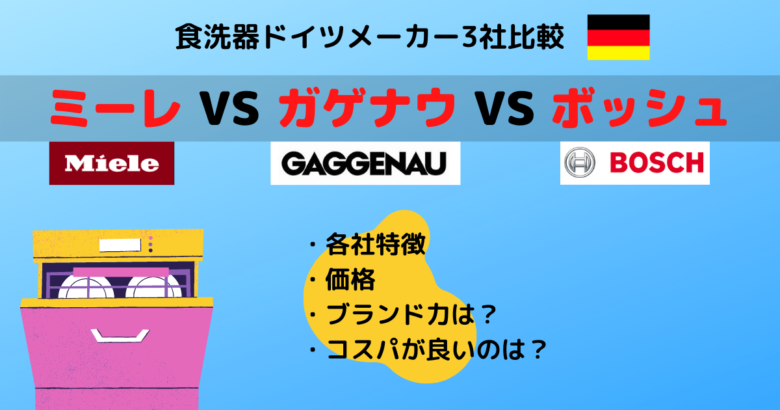 ミーレ Vs ガゲナウ Vs ボッシュ 3社比較 ブランド価値かコスパで決めるか くりぼうログ